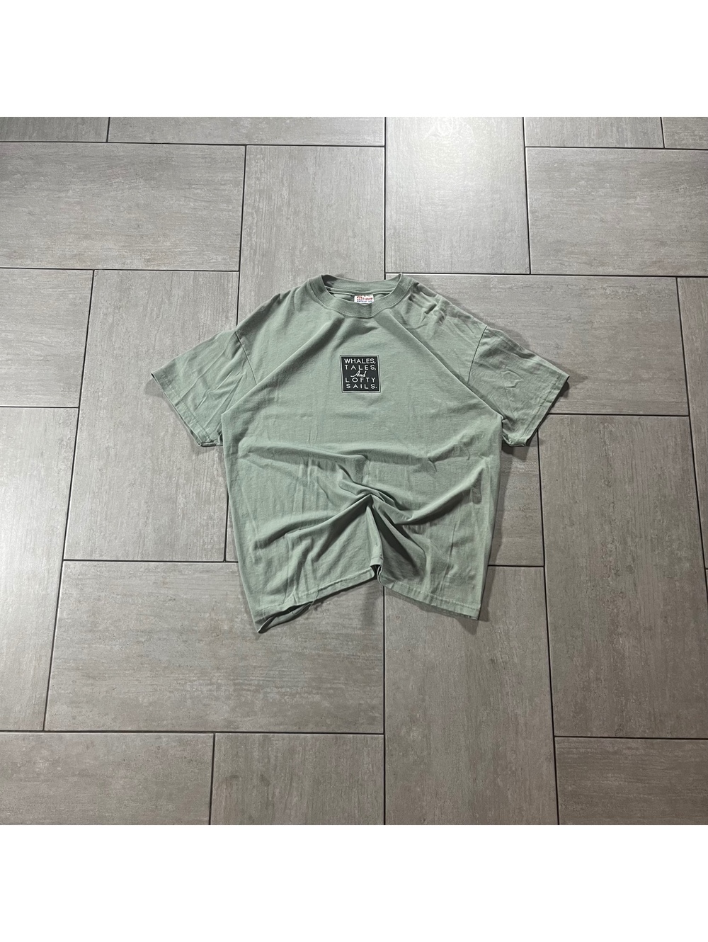Vintage Hanes Heavyweight Green Graphic T-Shirt Adult Large